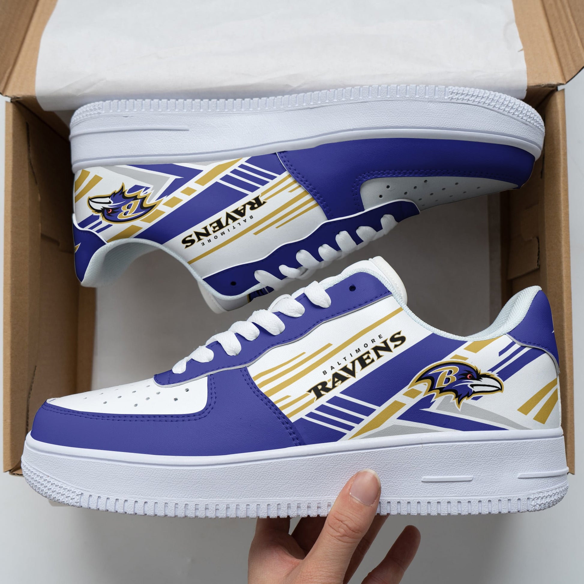 Footwearstorm Baltimore Ravens Air Low-Top Sneakers Shoes For Men And Women 1205104