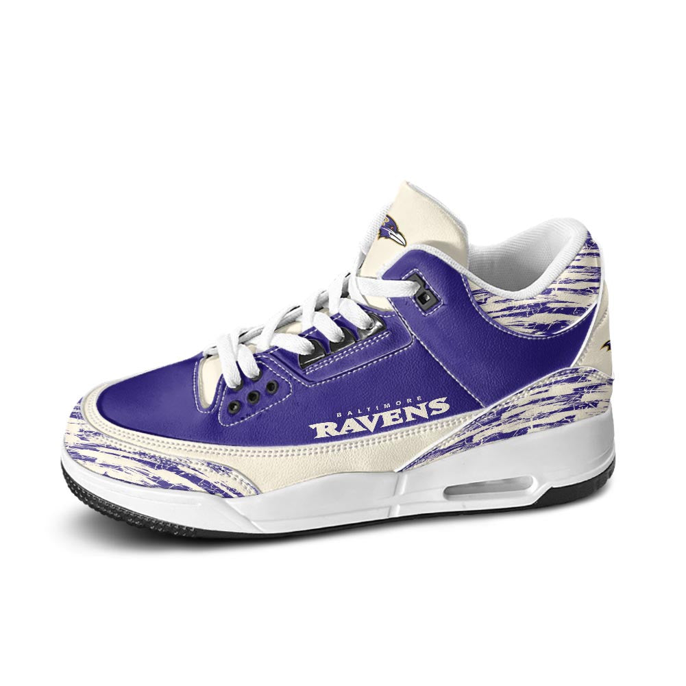 Footwearstorm Baltimore Ravens AJ3 Sneakers Shoes For Men And Women