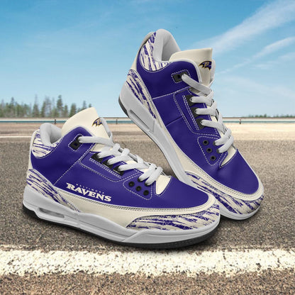 Footwearstorm Baltimore Ravens AJ3 Sneakers Shoes For Men And Women