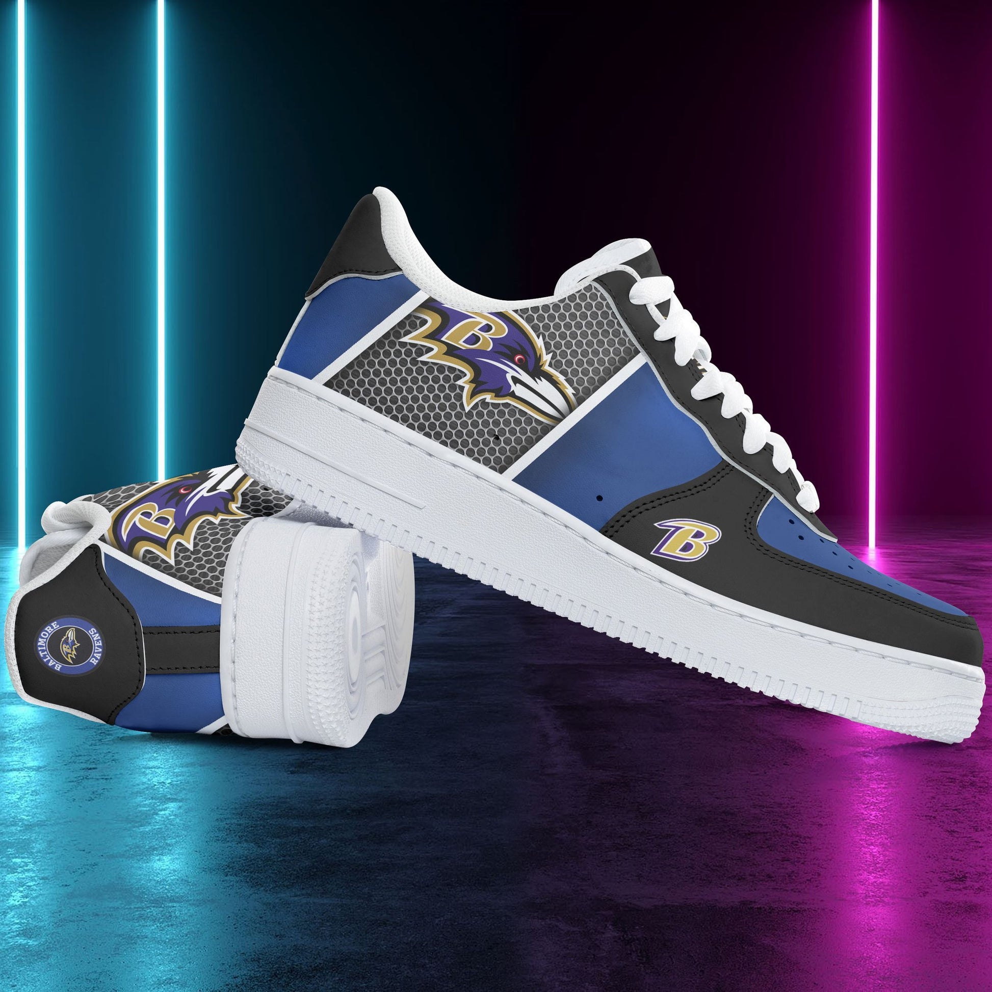 Footwearstorm Baltimore Ravens NFL Air Low-Top Sneakers Shoes For Men And Women 1205670