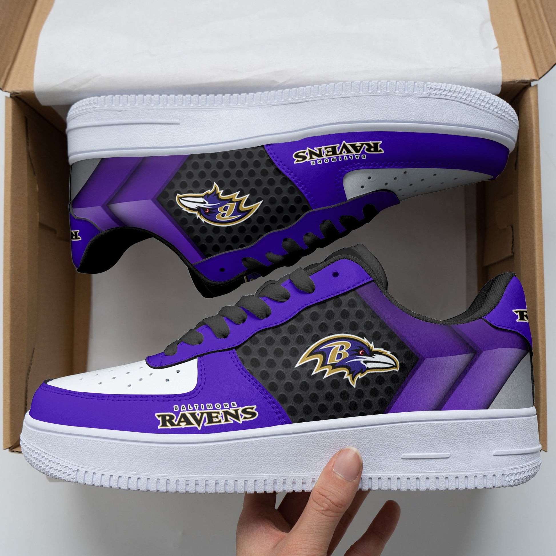 Footwearstorm Baltimore Ravens NFL Air Low-Top Sneakers Shoes For Men And Women 1205379