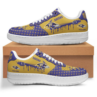 Footwearstorm Baltimore Ravens NFL Air Low-Top Sneakers Shoes For Men And Women 1205684