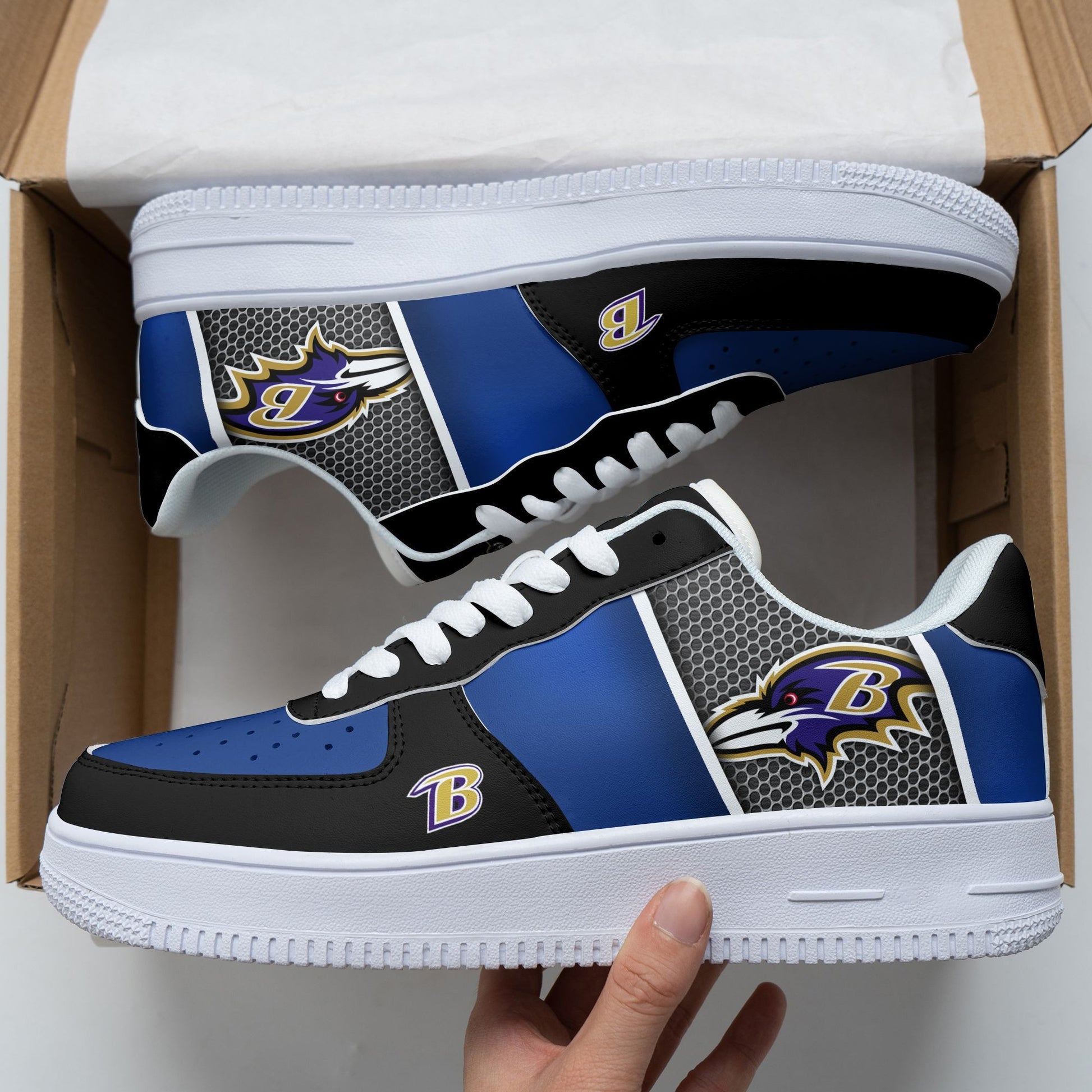 Footwearstorm Baltimore Ravens NFL Air Low-Top Sneakers Shoes For Men And Women 1205670
