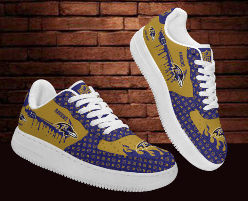 Footwearstorm Baltimore Ravens NFL Air Low-Top Sneakers Shoes For Men And Women 1205684