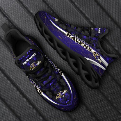 Footwearstorm Baltimore Ravens NFL Max Soul Shoes Sneakers For Men And Women 5