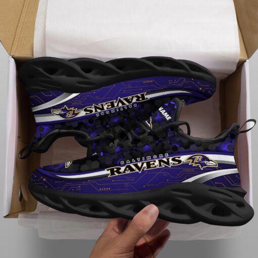 Footwearstorm Baltimore Ravens NFL Max Soul Shoes Sneakers For Men And Women 5