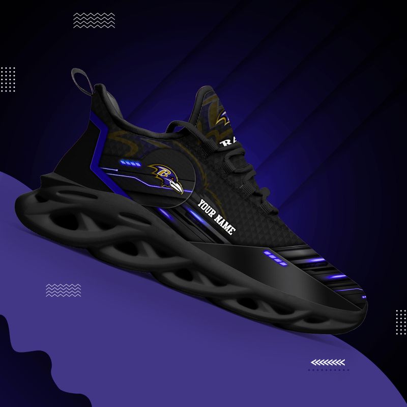 Footwearstorm Baltimore Ravens NFL Max Soul Shoes Sneakers For Men And Women 2