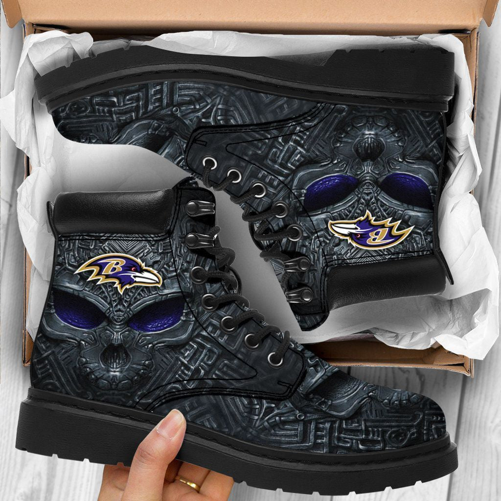 Footwearstorm Baltimore Ravens TBL Boots Shoes For Men And Women 4
