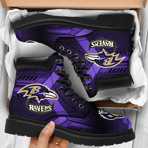 Footwearstorm Baltimore Ravens TBL Boots Shoes For Men And Women 2