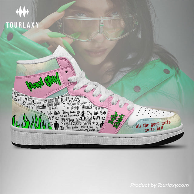 Footwearstorm Billie Eilish AJ1 High Sneakers Shoes For Men And Women 3