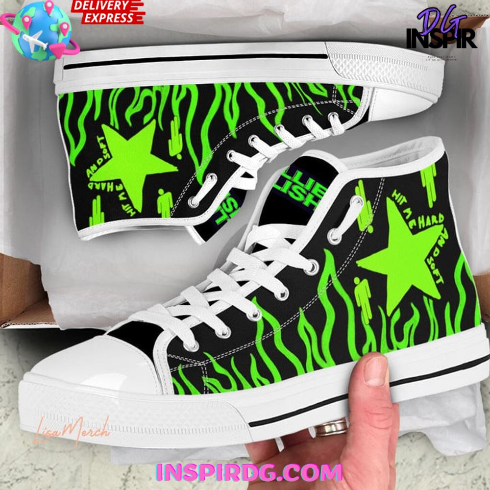 Footwearstorm Billie Eilish High Top Canvas Sneakers Shoes For Men And Women 1