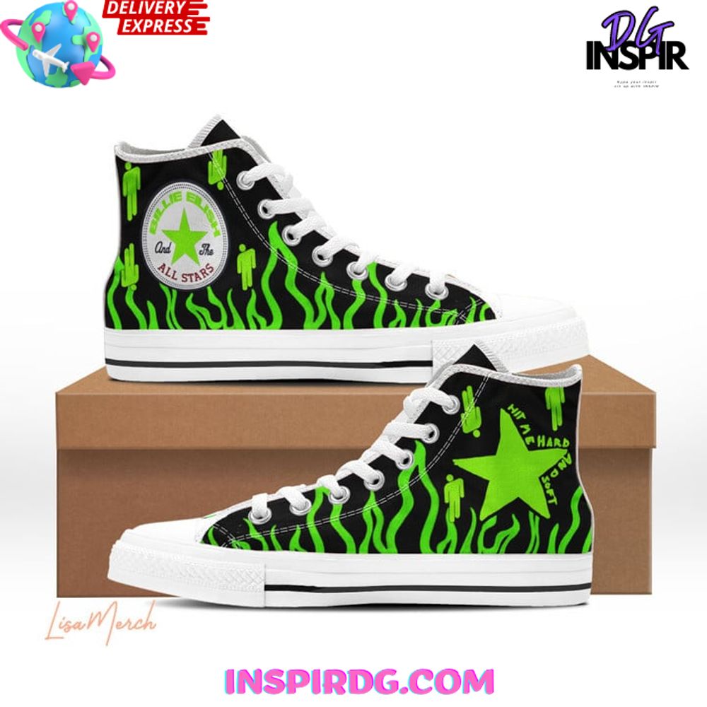 Footwearstorm Billie Eilish High Top Canvas Sneakers Shoes For Men And Women 1