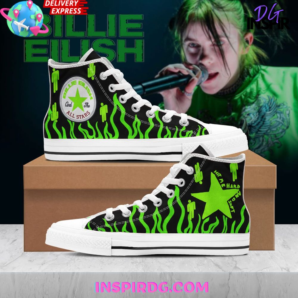 Footwearstorm Billie Eilish High Top Canvas Sneakers Shoes For Men And Women 1