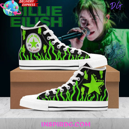 Footwearstorm Billie Eilish High Top Canvas Sneakers Shoes For Men And Women 1