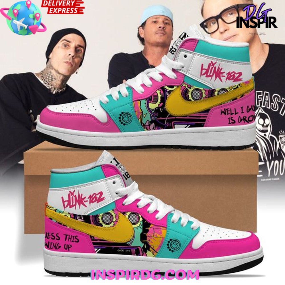 Footwearstorm Blink-182 AJ1 High Sneakers Shoes For Men And Women 1