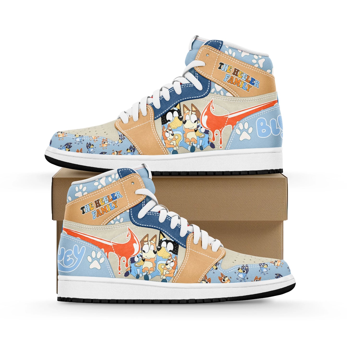 Footwearstorm Bluey AJ1 High Sneakers Shoes For Men And Women 1