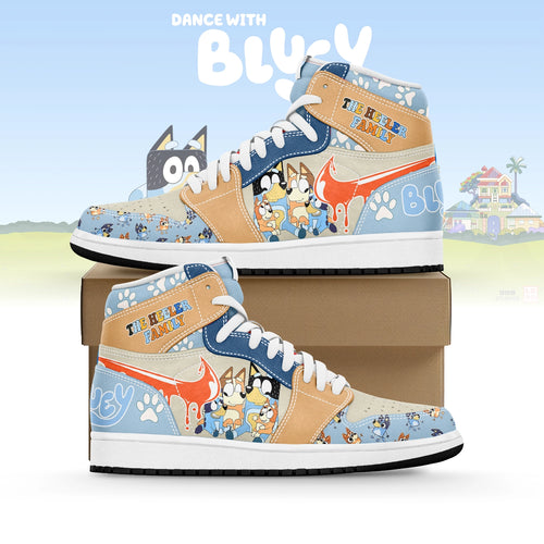 Footwearstorm Bluey AJ1 High Sneakers Shoes For Men And Women 1