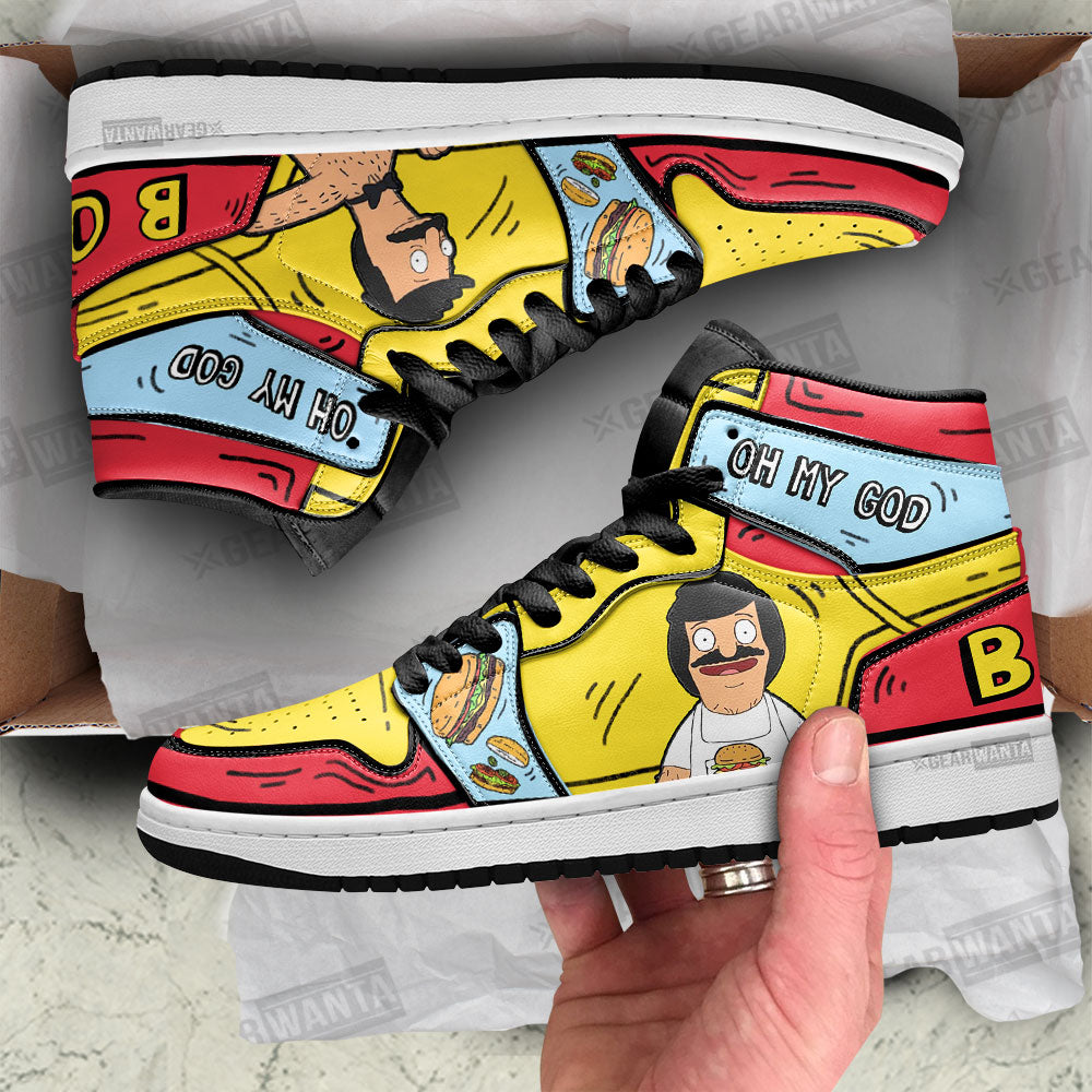 Footwearstorm Bob Bob's Burger AJ1 High Sneakers Shoes For Men And Women 1
