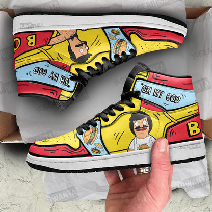 Footwearstorm Bob Bob's Burger AJ1 High Sneakers Shoes For Men And Women 1