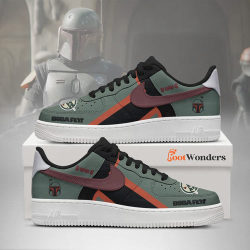 Footwearstorm Boba Fett Air Low-Top Sneakers Shoes For Men And Women 1
