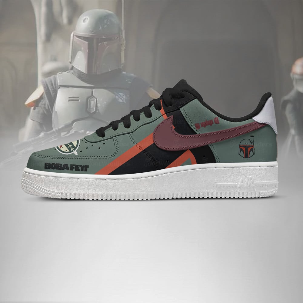 Footwearstorm Boba Fett Air Low-Top Sneakers Shoes For Men And Women 1