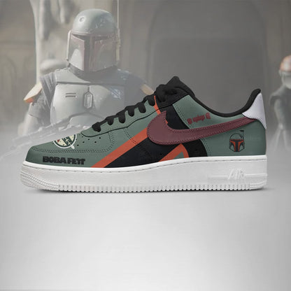 Footwearstorm Boba Fett Air Low-Top Sneakers Shoes For Men And Women 1