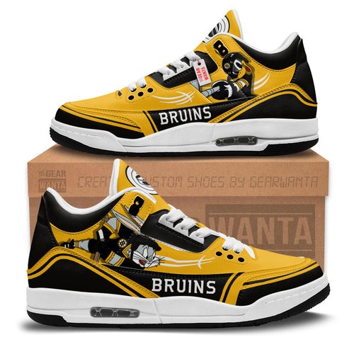 Footwearstorm Boston Bruins AJ3 Sneakers Shoes For Men And Women