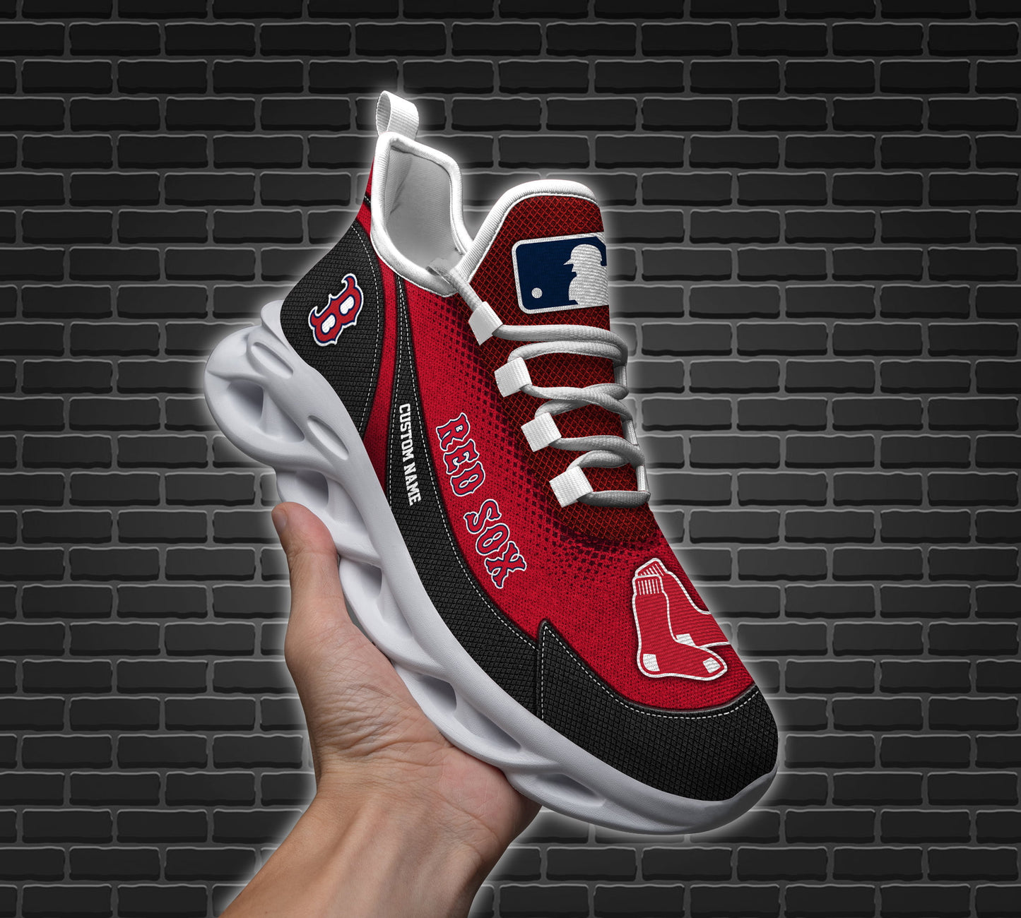 Footwearstorm Boston Red Sox MLB Max Soul Shoes Sneakers For Men And Women 1