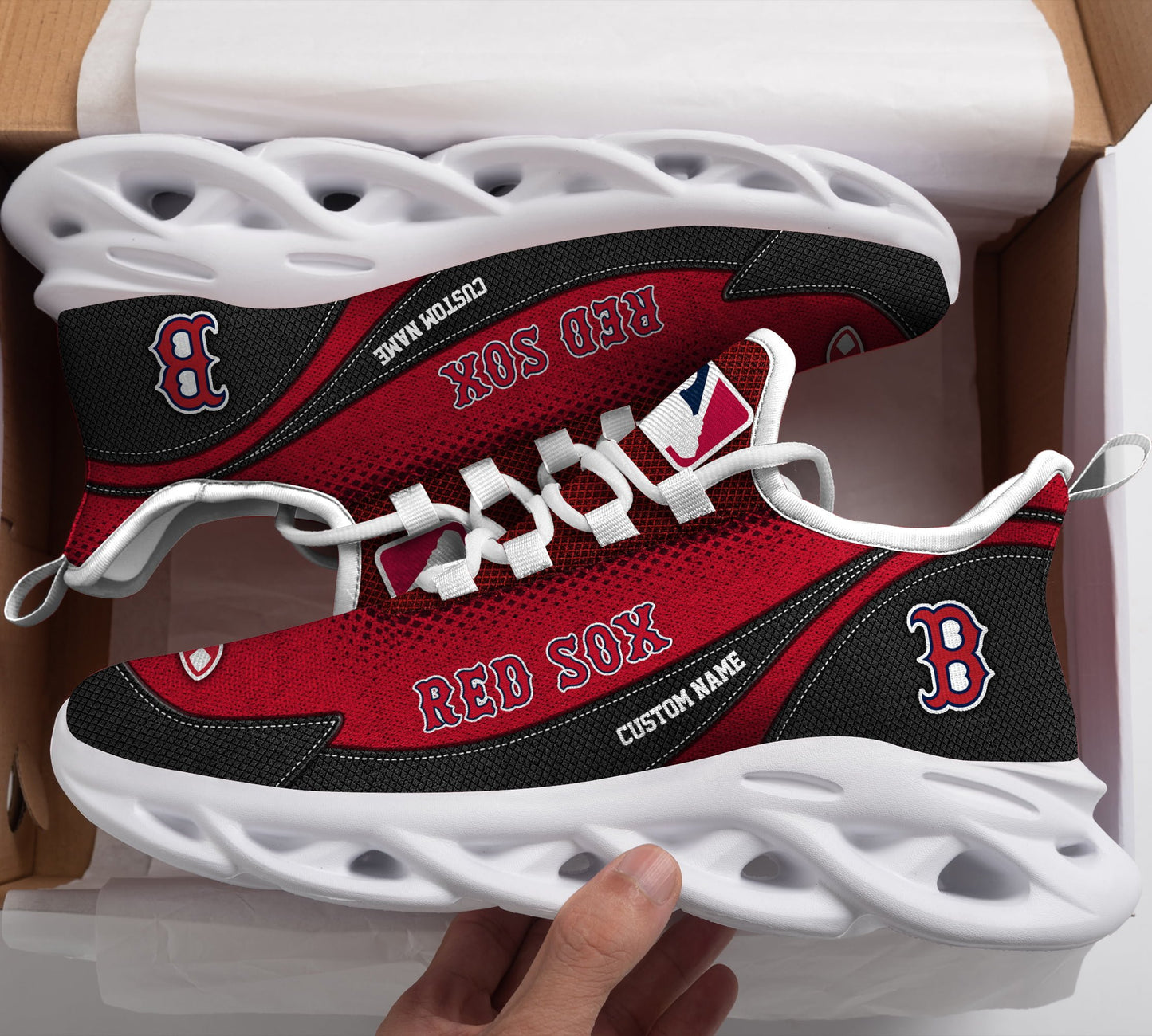 Footwearstorm Boston Red Sox MLB Max Soul Shoes Sneakers For Men And Women 1
