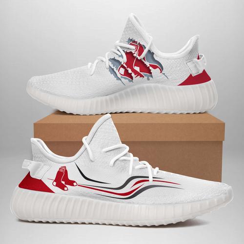 Footwearstorm Boston Red Sox Yeezy Boost Shoes For Men And Women 1