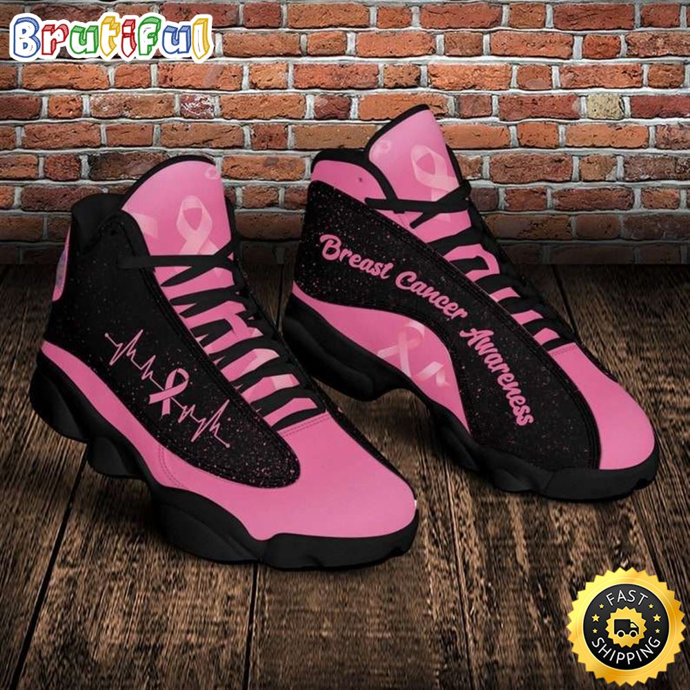 Footwearstorm Breast Cancer Awareness AJ13 Sneakers Shoes For Men And Women 1