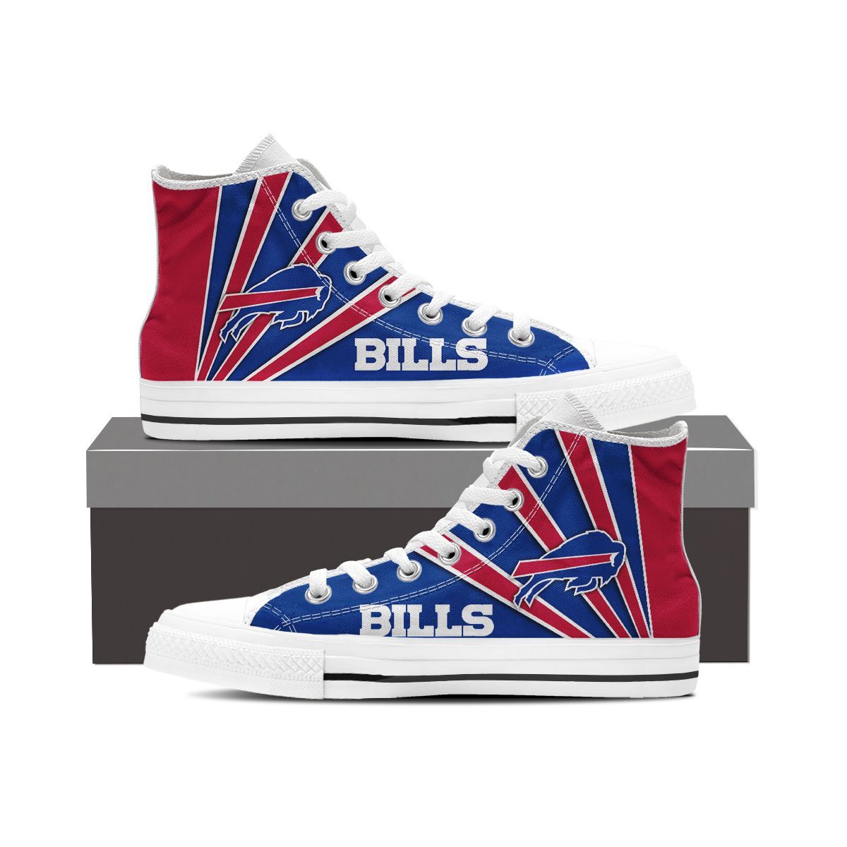Footwearstorm Buffalo Bills High Top Canvas Sneakers Shoes For Men And Women 1