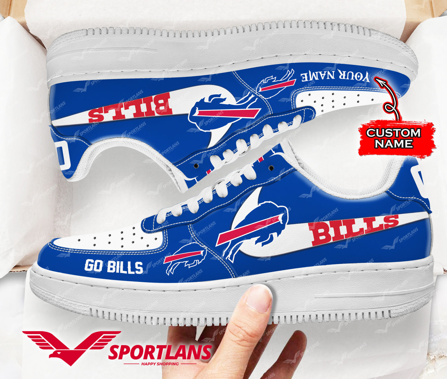Footwearstorm Buffalo Bills NFL Air Low-Top Sneakers Shoes For Men And Women 1205650