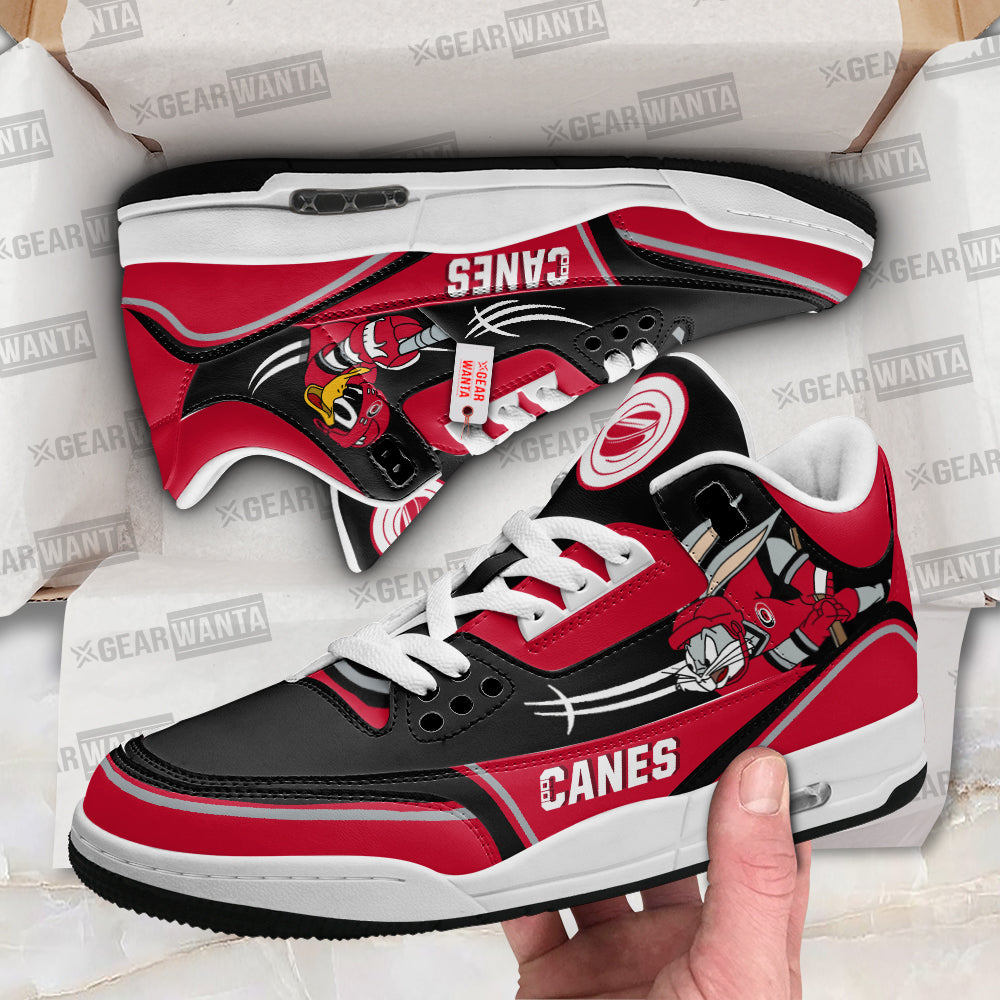 Footwearstorm Carolina Hurricanes AJ3 Sneakers Shoes For Men And Women