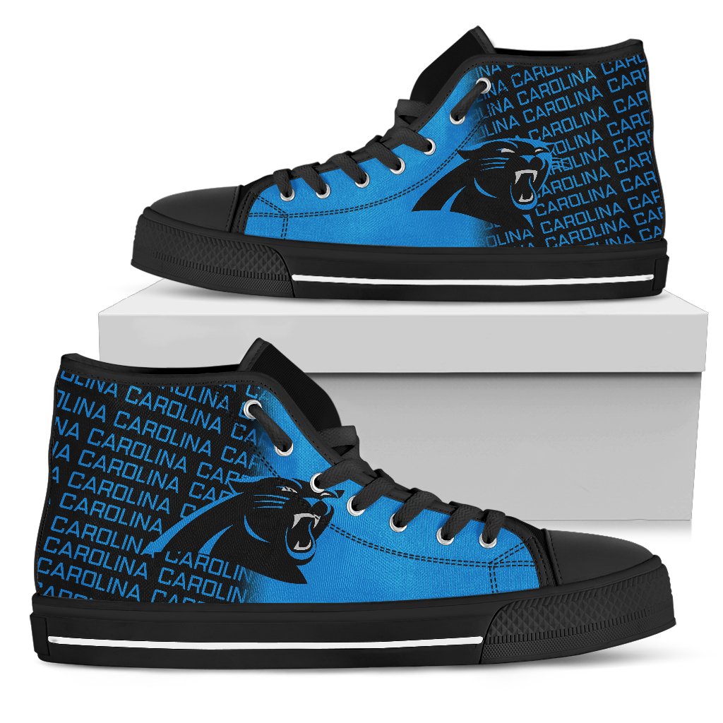 Footwearstorm Carolina Panthers High Top Canvas Sneakers Shoes For Men And Women 1
