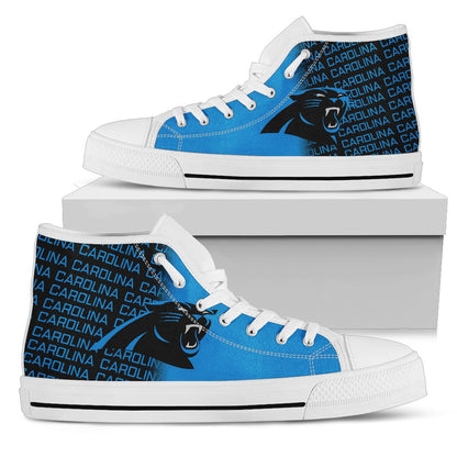 Footwearstorm Carolina Panthers High Top Canvas Sneakers Shoes For Men And Women 1