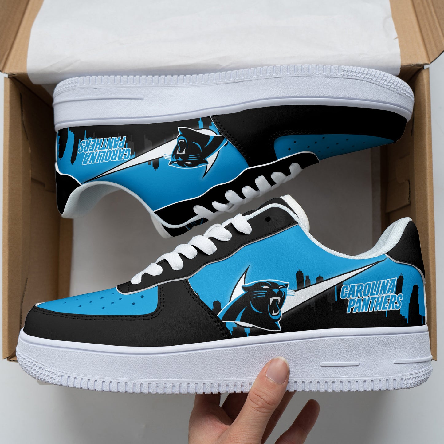 Footwearstorm Carolina Panthers NFL Air Low-Top Sneakers Shoes For Men And Women 1205264