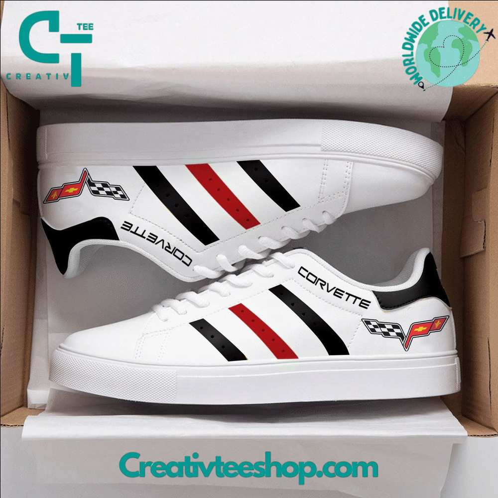 Footwearstorm Chevrolet Corvette Skate Stan Shoes Sneakes For Men And Women 5