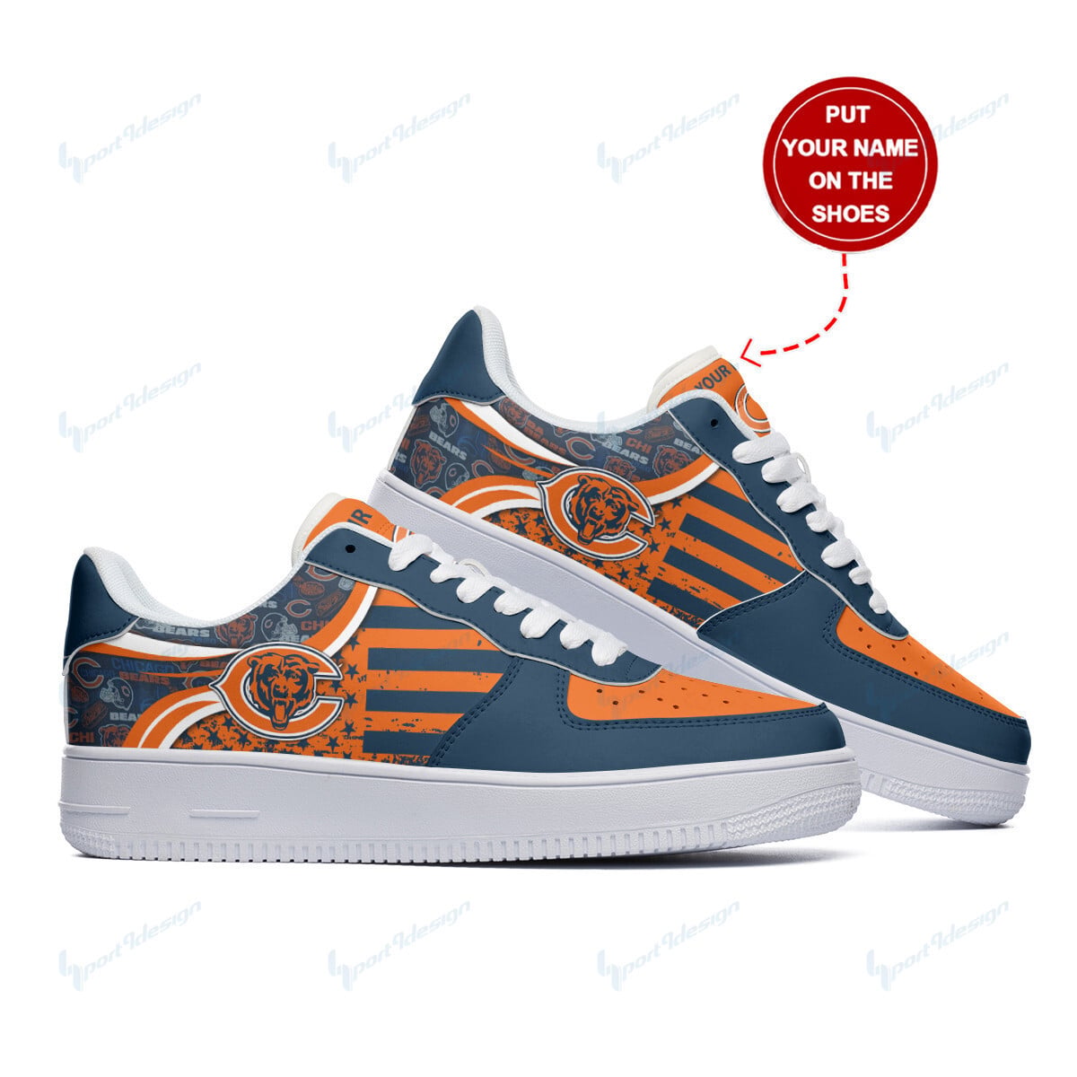 Footwearstorm Chicago Bears Air Low-Top Sneakers Shoes For Men And Women 120552
