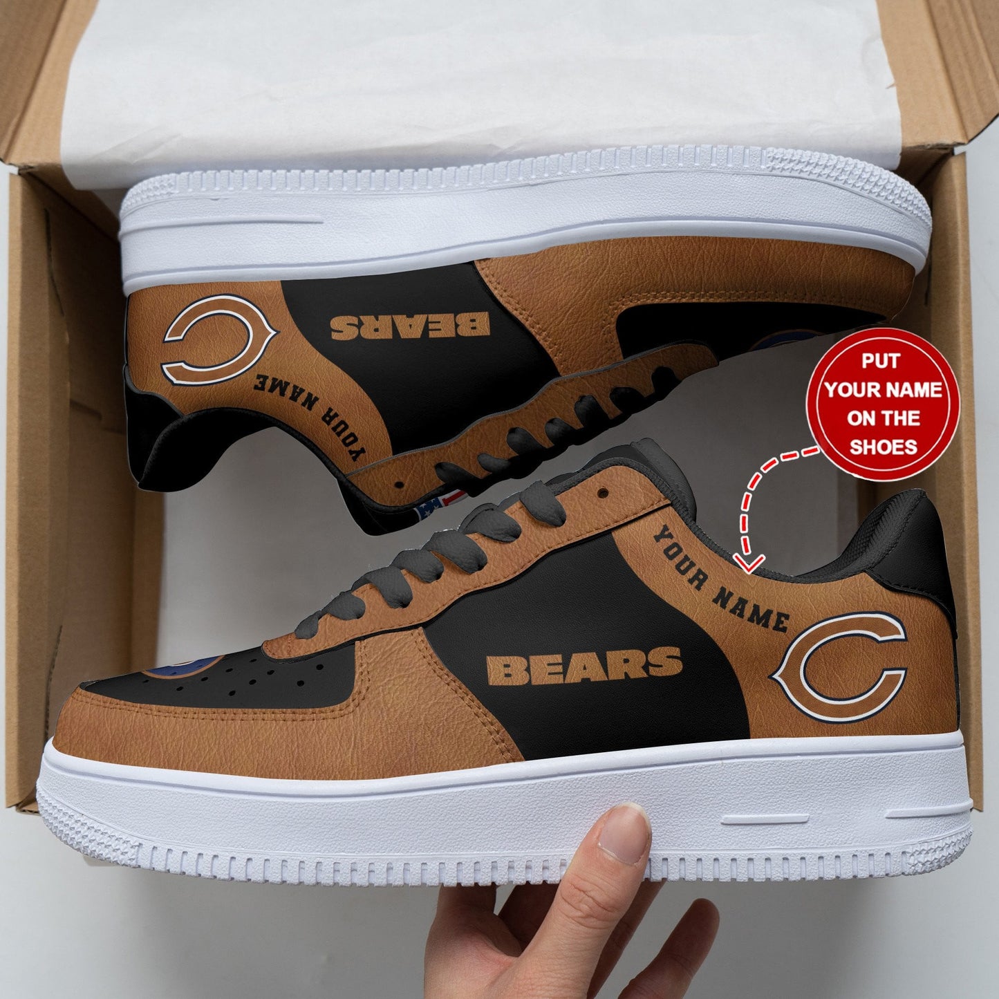 Footwearstorm Chicago Bears Air Low-Top Sneakers Shoes For Men And Women 120550