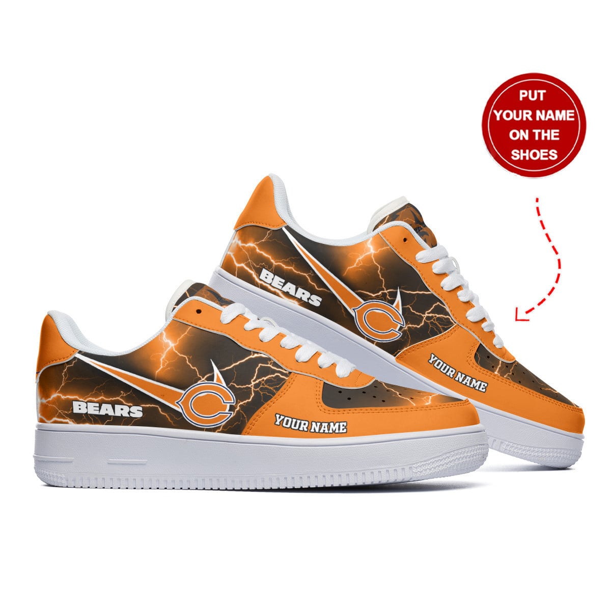 Footwearstorm Chicago Bears Air Low-Top Sneakers Shoes For Men And Women 120583