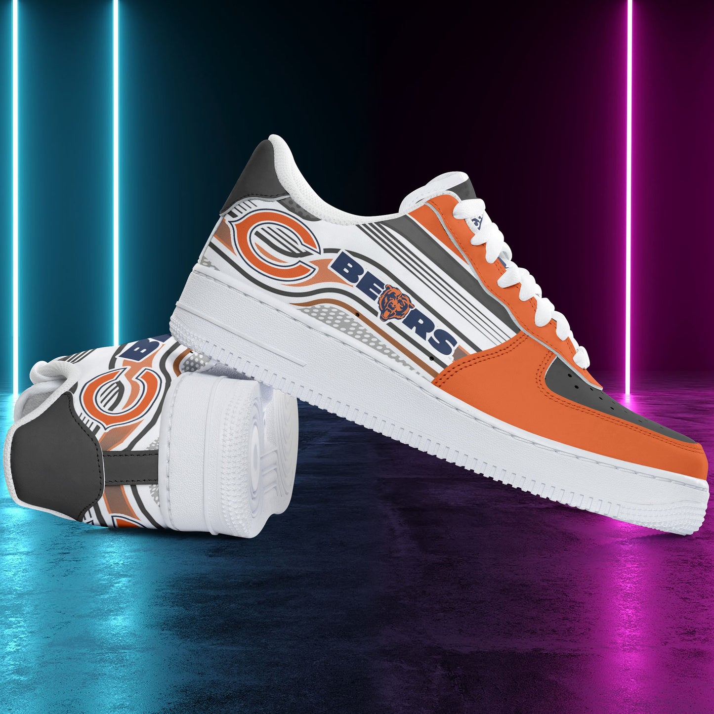 Footwearstorm Chicago Bears NFL Air Low-Top Sneakers Shoes For Men And Women 1205297