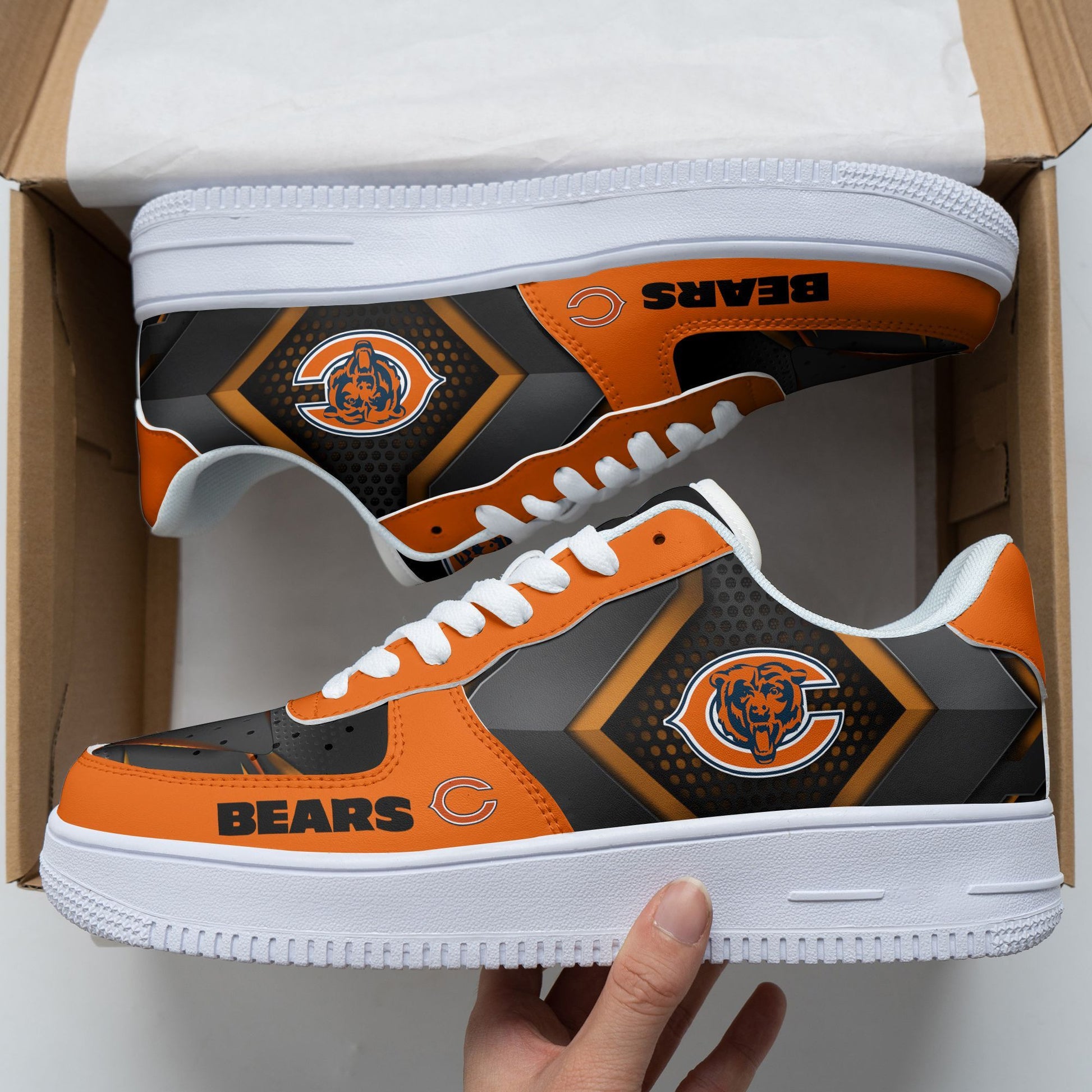 Footwearstorm Chicago Bears NFL Air Low-Top Sneakers Shoes For Men And Women 1205760