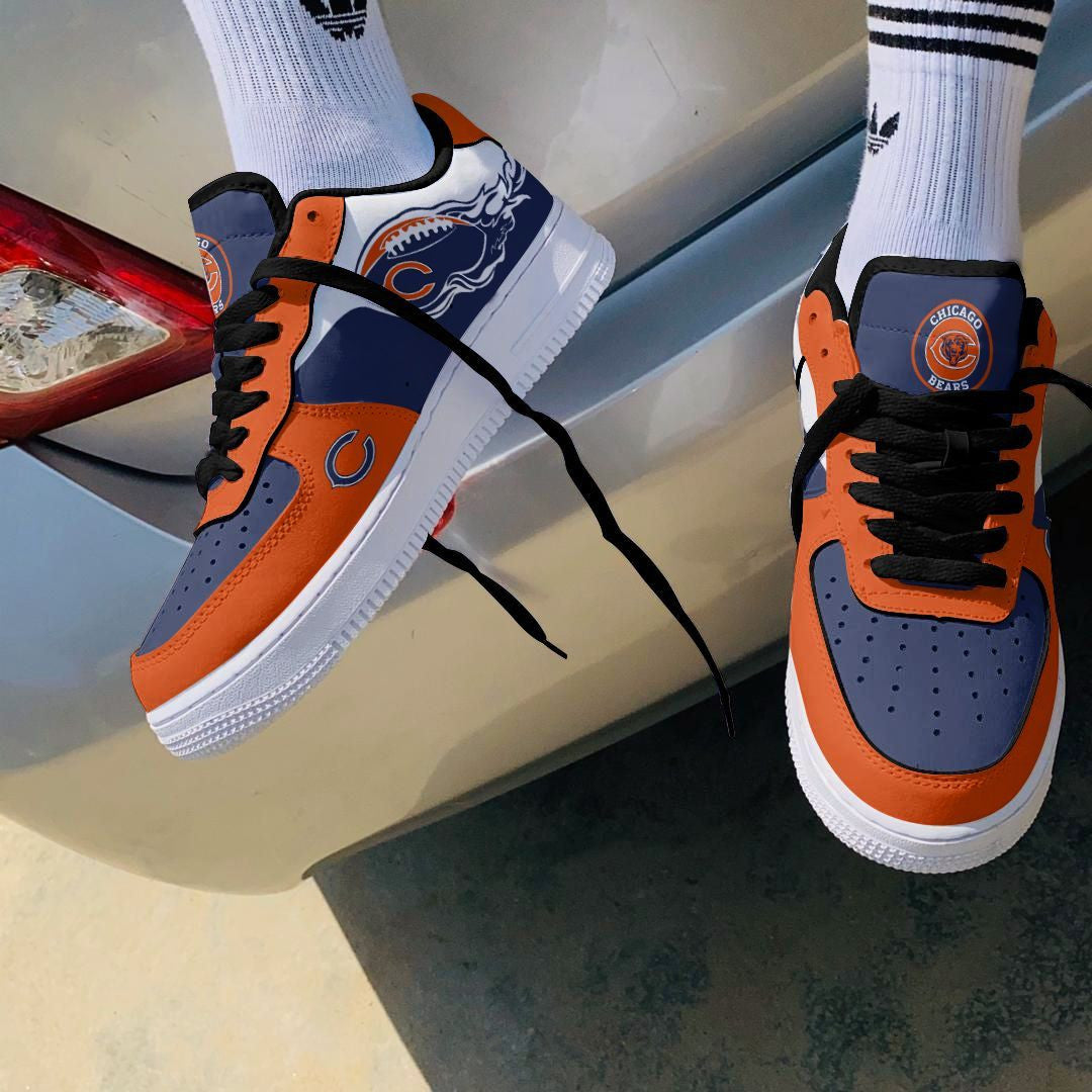 Footwearstorm Chicago Bears NFL Air Low-Top Sneakers Shoes For Men And Women 1205299