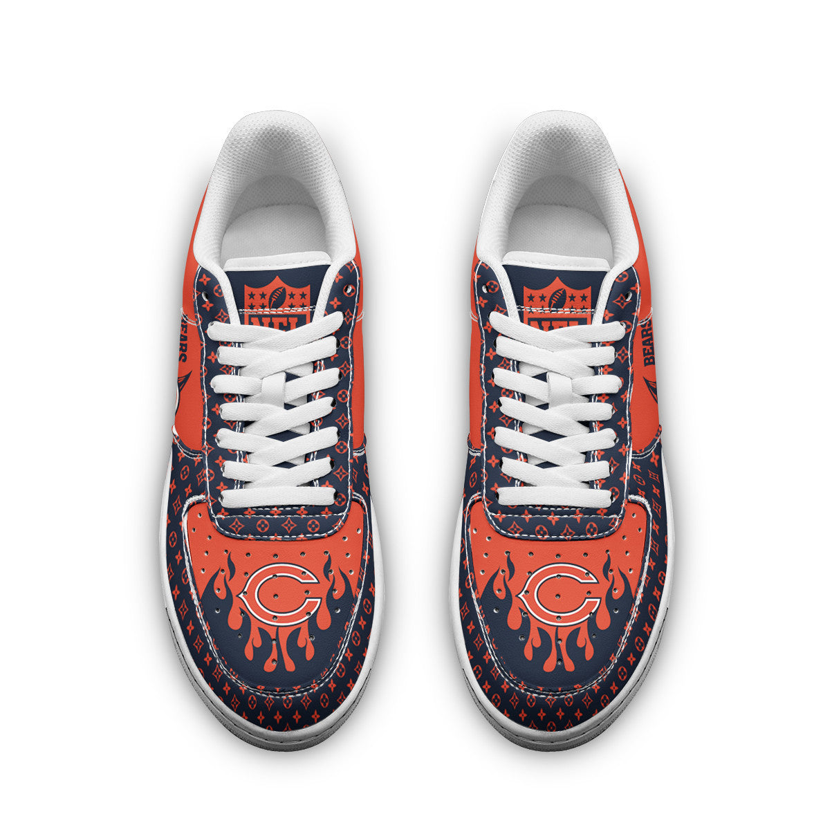 Footwearstorm Chicago Bears NFL Air Low-Top Sneakers Shoes For Men And Women 1205764