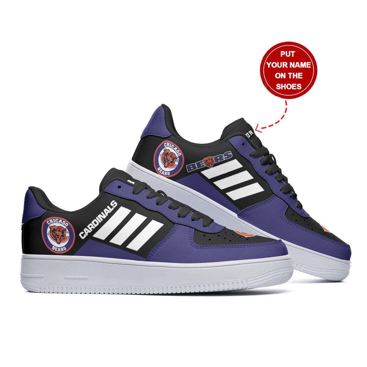 Footwearstorm Chicago Bears NFL Air Low-Top Sneakers Shoes For Men And Women 1205767