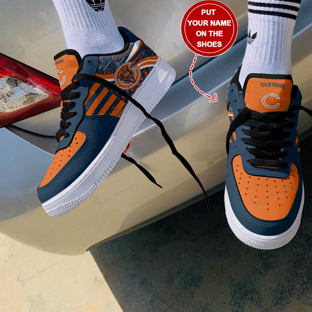 Footwearstorm Chicago Bears NFL Air Low-Top Sneakers Shoes For Men And Women 1205293