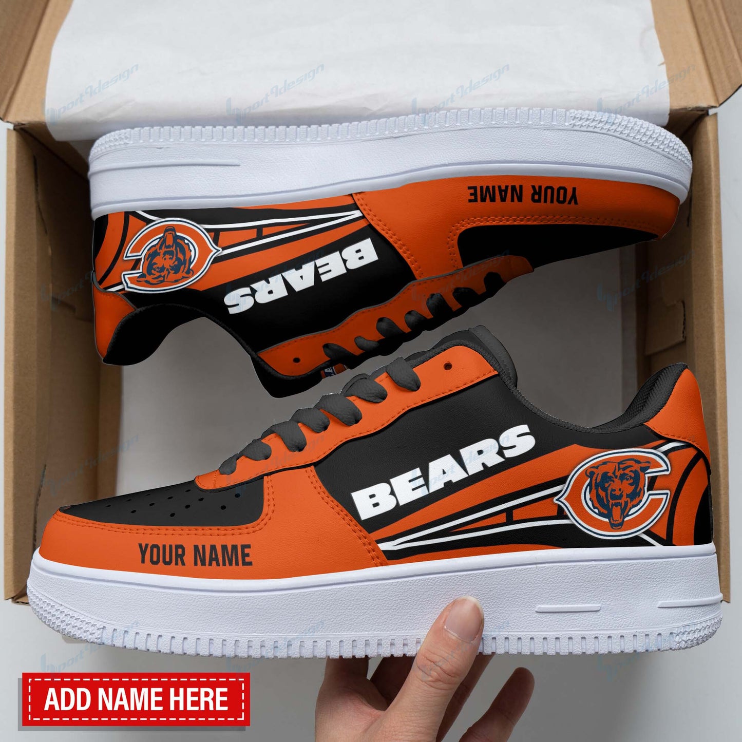 Footwearstorm Chicago Bears NFL Air Low-Top Sneakers Shoes For Men And Women 1205766