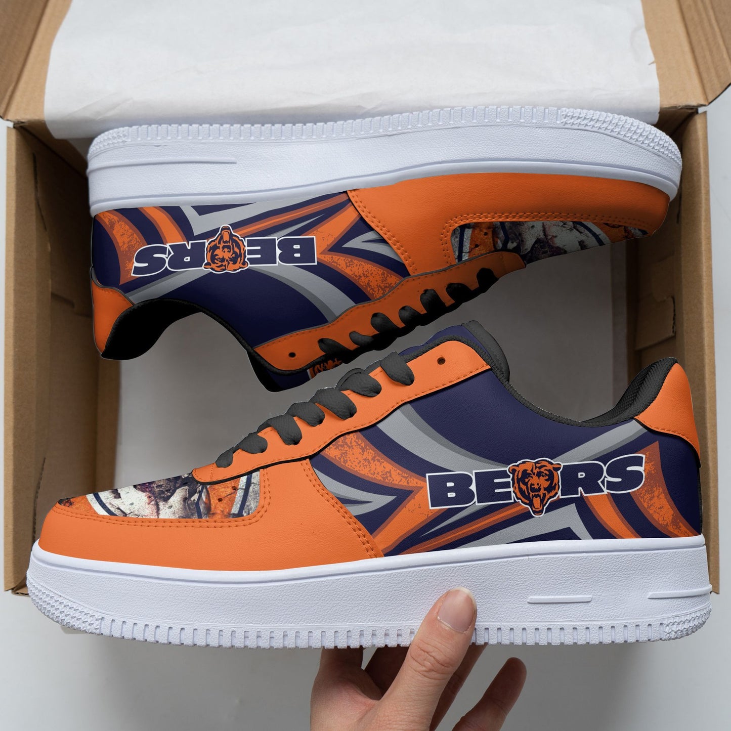 Footwearstorm Chicago Bears NFL Air Low-Top Sneakers Shoes For Men And Women 1205759