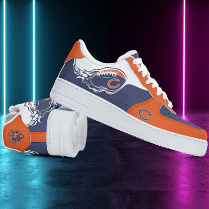 Footwearstorm Chicago Bears NFL Air Low-Top Sneakers Shoes For Men And Women 1205299